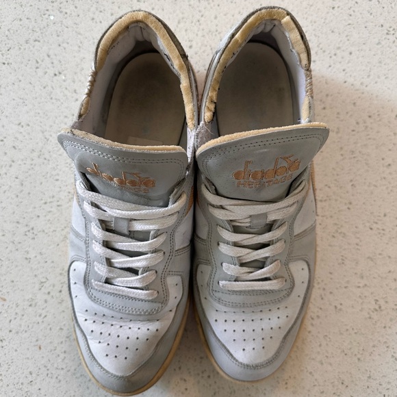 Diadora MI Basket Row Cut White/Sand Herotage Shor Size 11 Men's - Picture 2 of 6